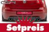 Heckansatz + Sportauspuff + Endrohre Set VW Golf 5 Gti Look PS023 