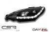 Design Scheinwerfer Peugeot 206 LED Dayline black SW076 
