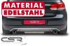 Heckansatz, Endschalldämpfer + Endrohre Set VW Golf 6 PS022 