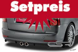 Heckansatz + Sportauspuff + Endrohre Set VW Touran PS018 